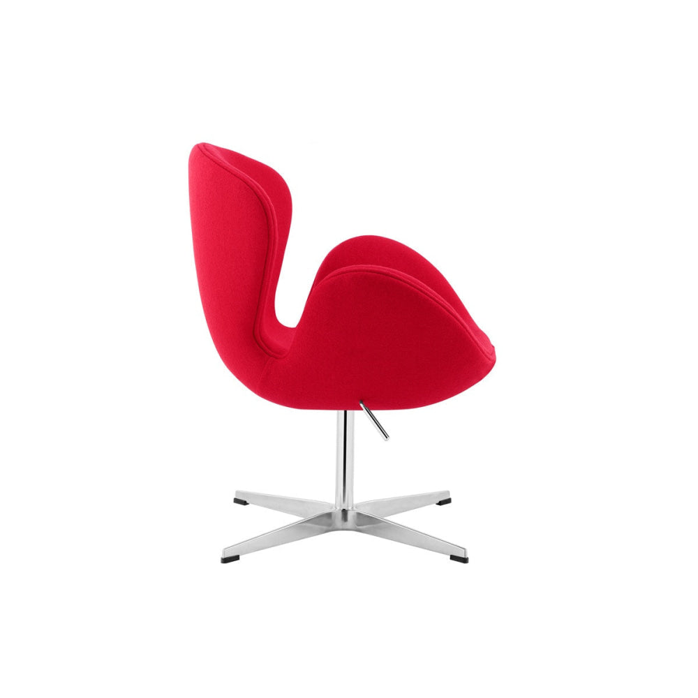 Arne Jacobsen ReplicaF Fabric Swan Accent Relaxing Lounge Chair Red Fast shipping On sale
