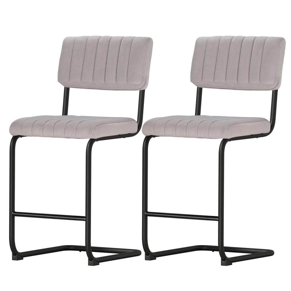 Artiss 2x Bar Stools Velvet Chairs Stool Fast shipping On sale