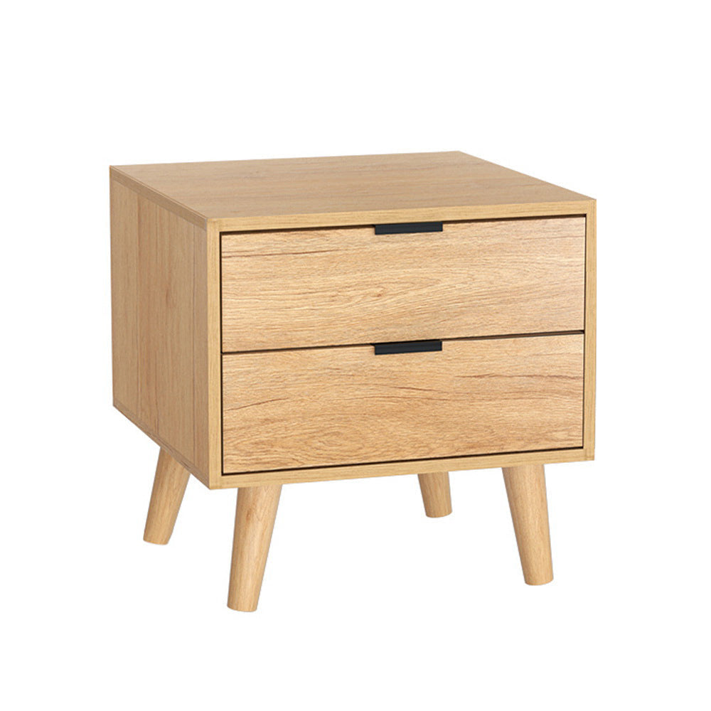 Artiss Bedside Table Drawers Nightstand Side End Storage Cabinet Pine MAJD Fast shipping On sale