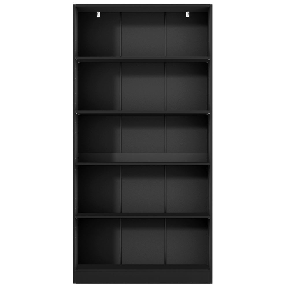 Artiss Bookshelf 5 Tiers ANTON Black Bookcase Fast shipping On sale