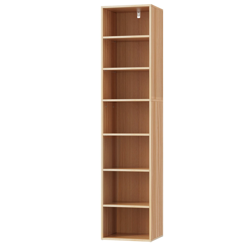 Artiss Bookshelf 7 Tiers MILO Pine Bookcase Fast shipping On sale
