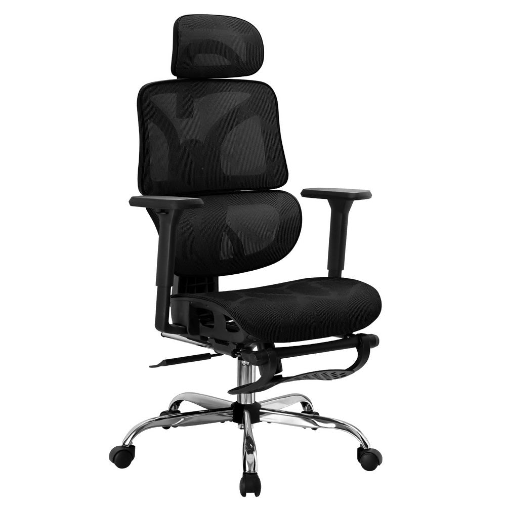 Artiss Ergonomic Office Chair Footrest Black Fast shipping On sale