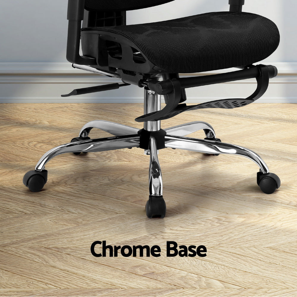 Artiss Ergonomic Office Chair Footrest Black Fast shipping On sale