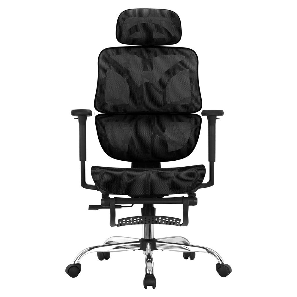 Artiss Ergonomic Office Chair Footrest Black Fast shipping On sale