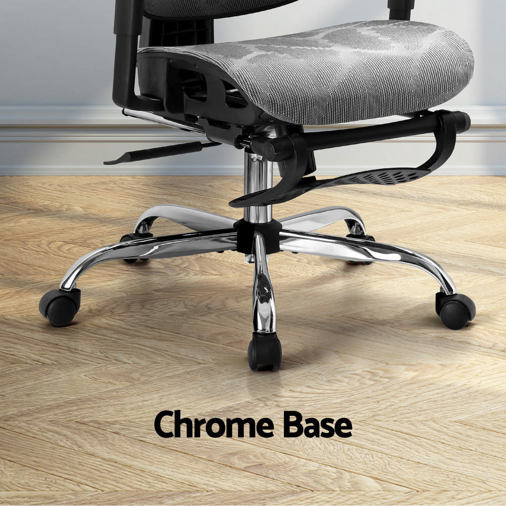 Artiss Ergonomic Office Chair Footrest Grey Fast shipping On sale