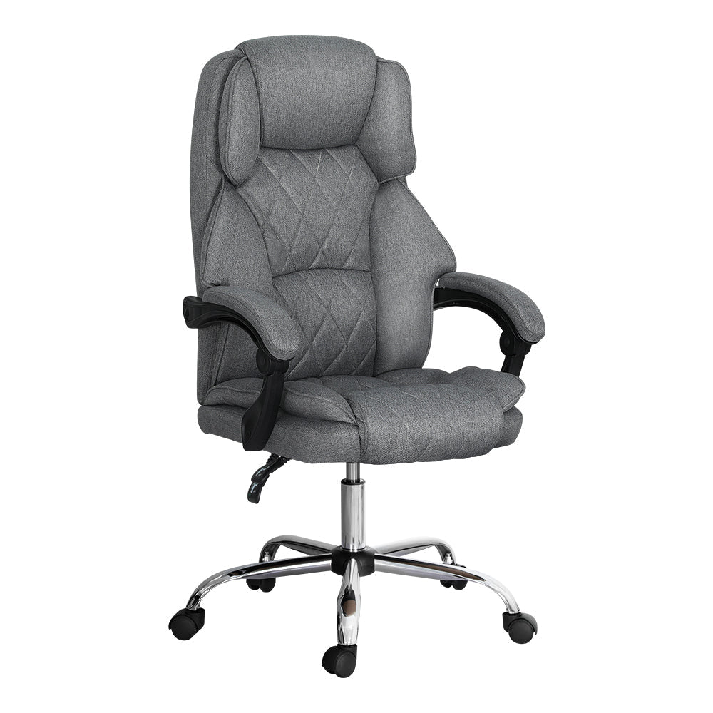 Artiss Executive Office Chair Fabric Recliner Grey Fast shipping On sale