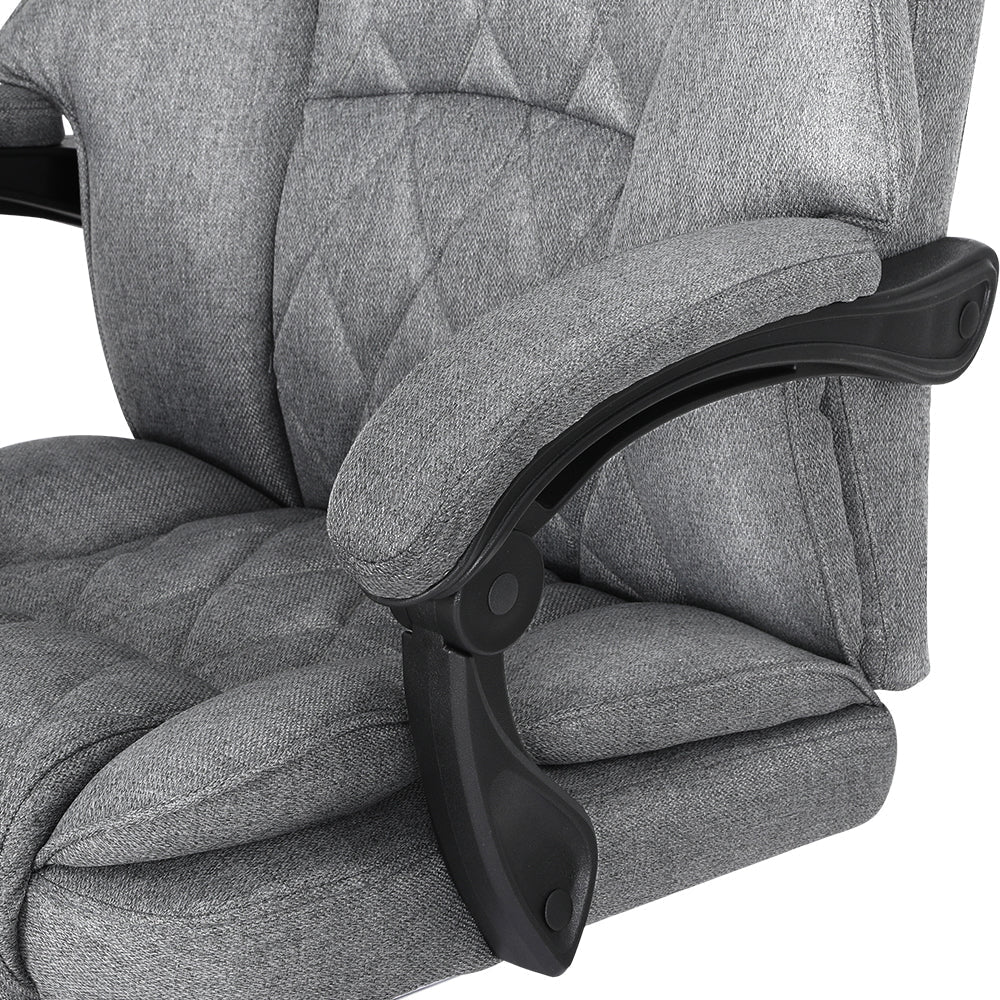 Artiss Executive Office Chair Fabric Recliner Grey Fast shipping On sale