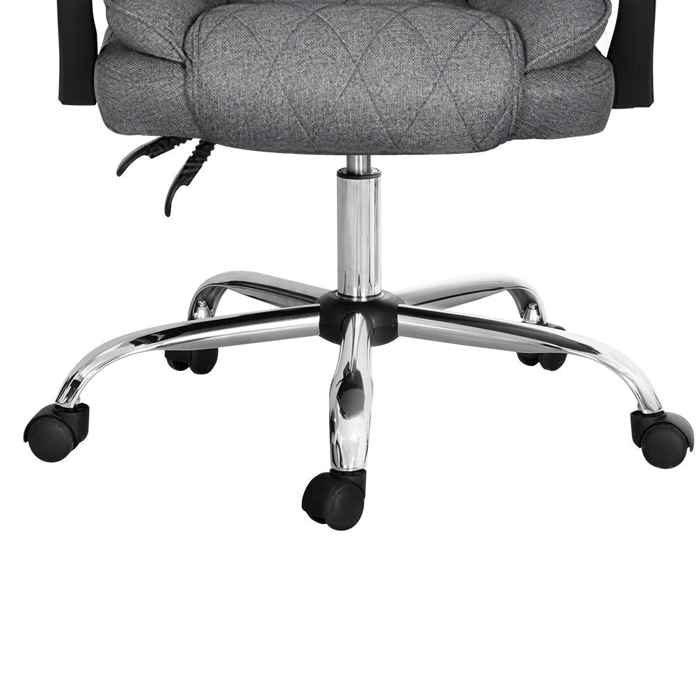 Artiss Executive Office Chair Fabric Recliner Grey Fast shipping On sale