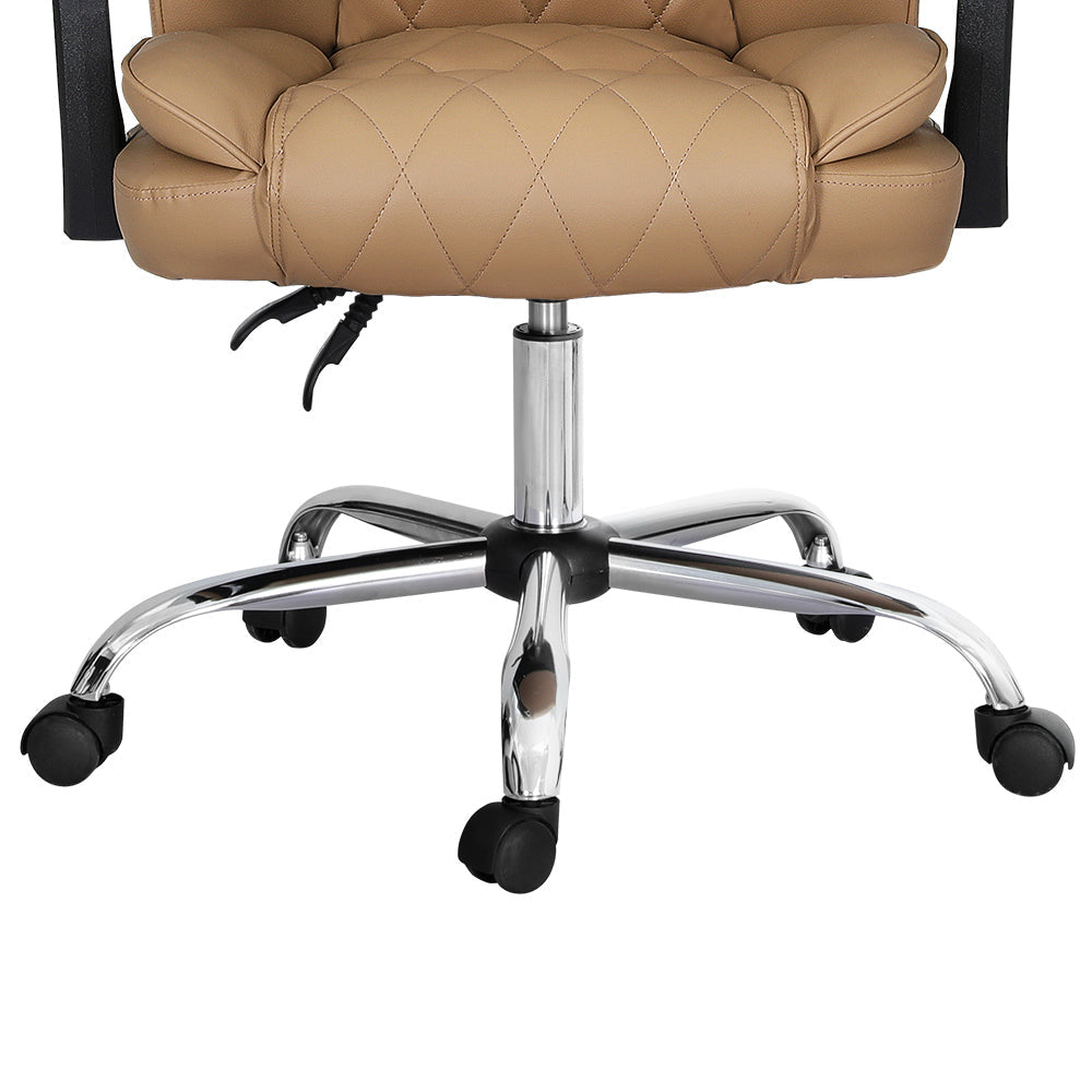 Artiss Executive Office Chair Leather Recliner Espresso Fast shipping On sale