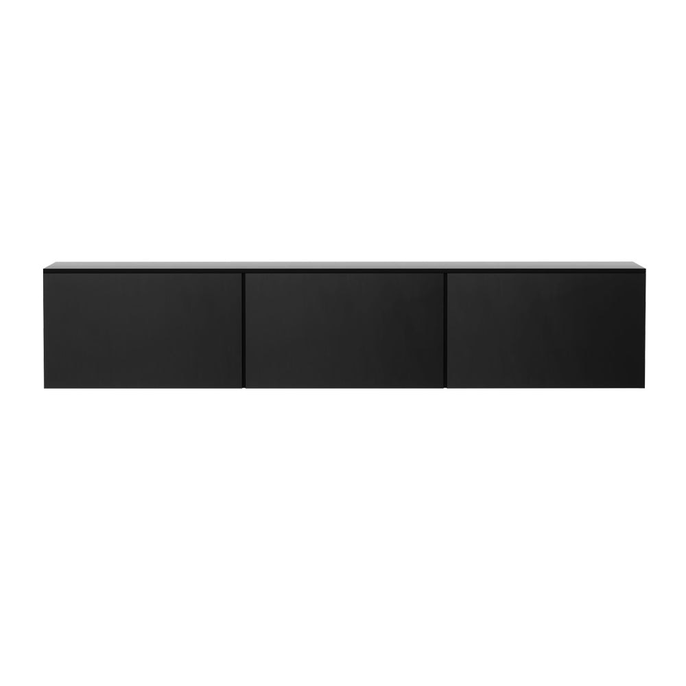 Artiss Floating Entertainment Unit TV Cabinet High Glossy Black 3 Cabinets 200CM Fast shipping On sale