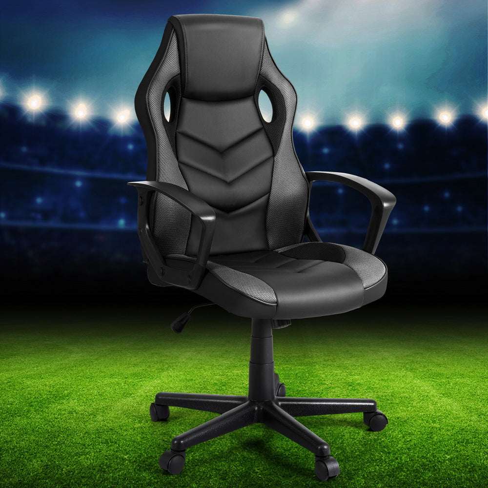 Artiss Gaming Office Chair Computer Chairs Grey Fast shipping On sale