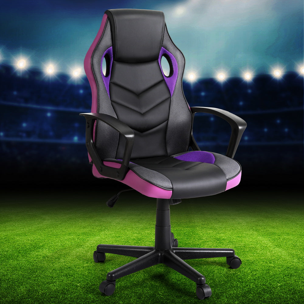 Artiss Gaming Office Chair Computer Chairs Purple Fast shipping On sale
