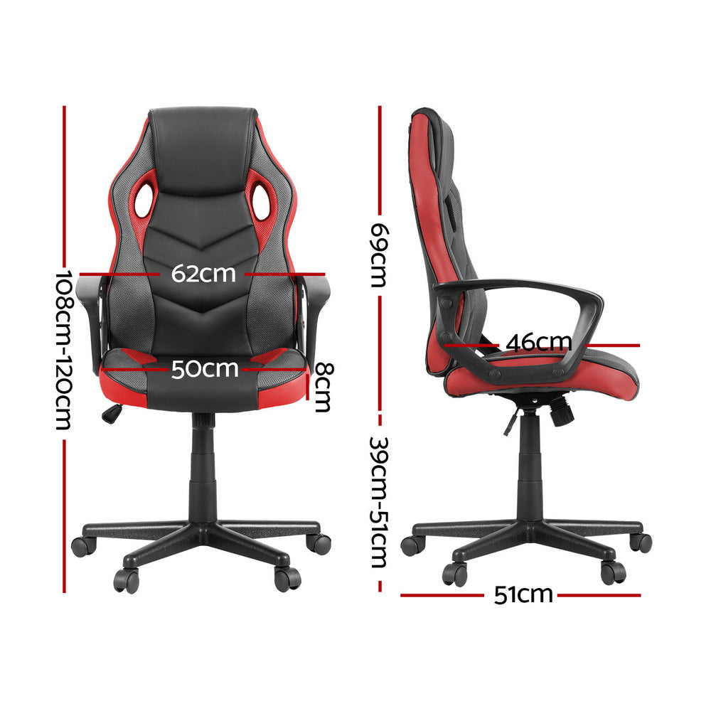 Artiss Gaming Office Chair Computer Chairs Red Fast shipping On sale