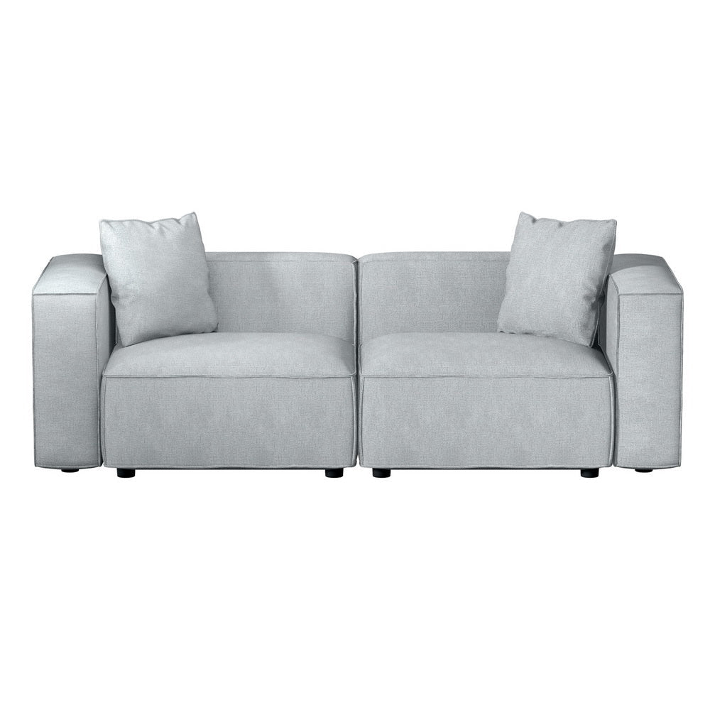 Artiss Modular Sofa Chaise Set 2-Seater Grey Fast shipping On sale