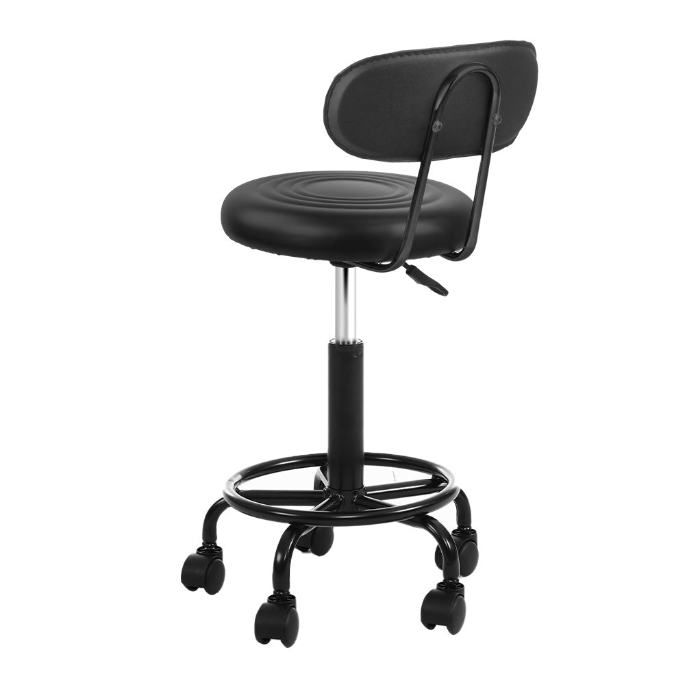 Artiss Salon Stool Swivel Chairs with Back Barber Beauty Hydralic Lift Low Fast shipping On sale