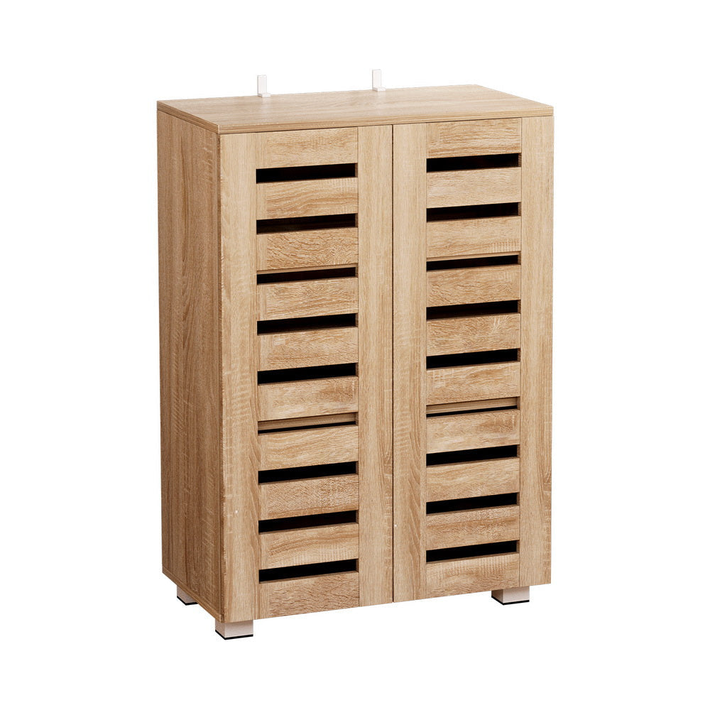 Artiss Shoe Cabinet 20 Pairs 5-tier Wood Alster Fast shipping On sale