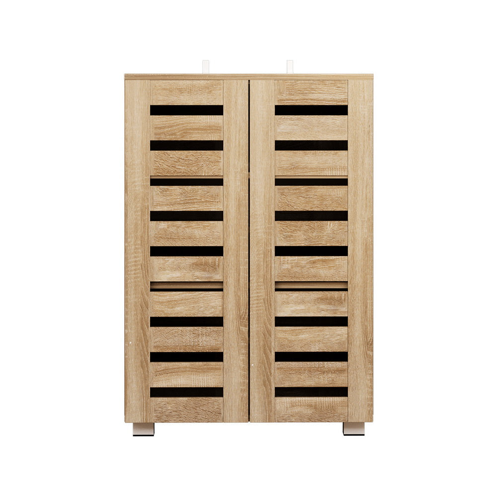 Artiss Shoe Cabinet 20 Pairs 5-tier Wood Alster Fast shipping On sale