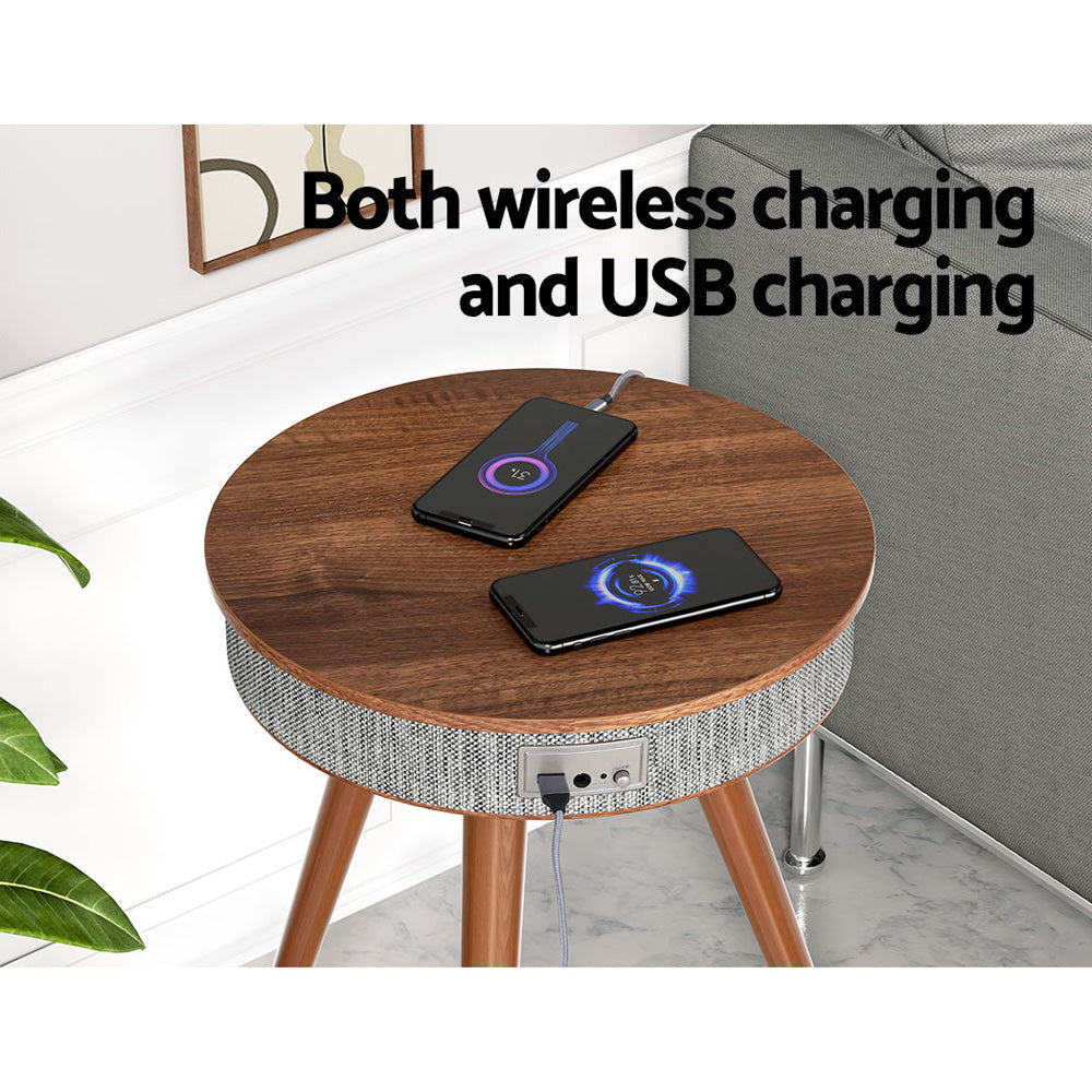Artiss Smart Coffee Table Wireless Charging Bluetooth Speaker Fast shipping On sale