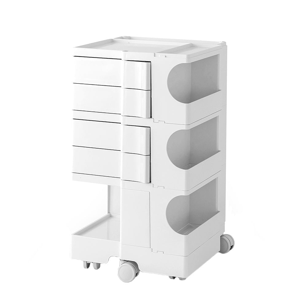 ArtissIn Bedside Table Side Tables Nightstand Organizer Replica Boby Trolley 5Tier White table Fast shipping On sale