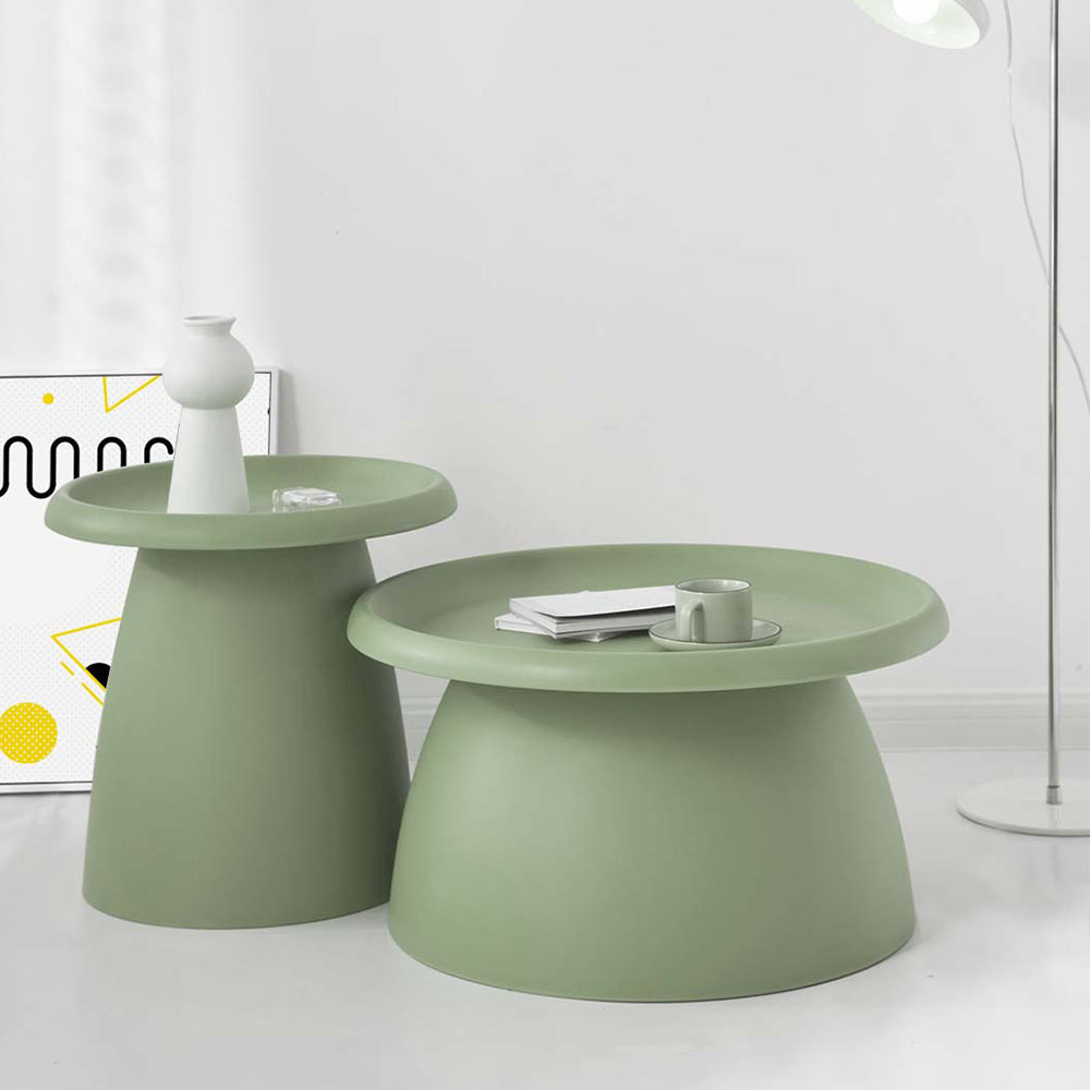 ArtissIn Coffee Table Mushroom Nordic Round Large Side 70CM Green Fast shipping On sale