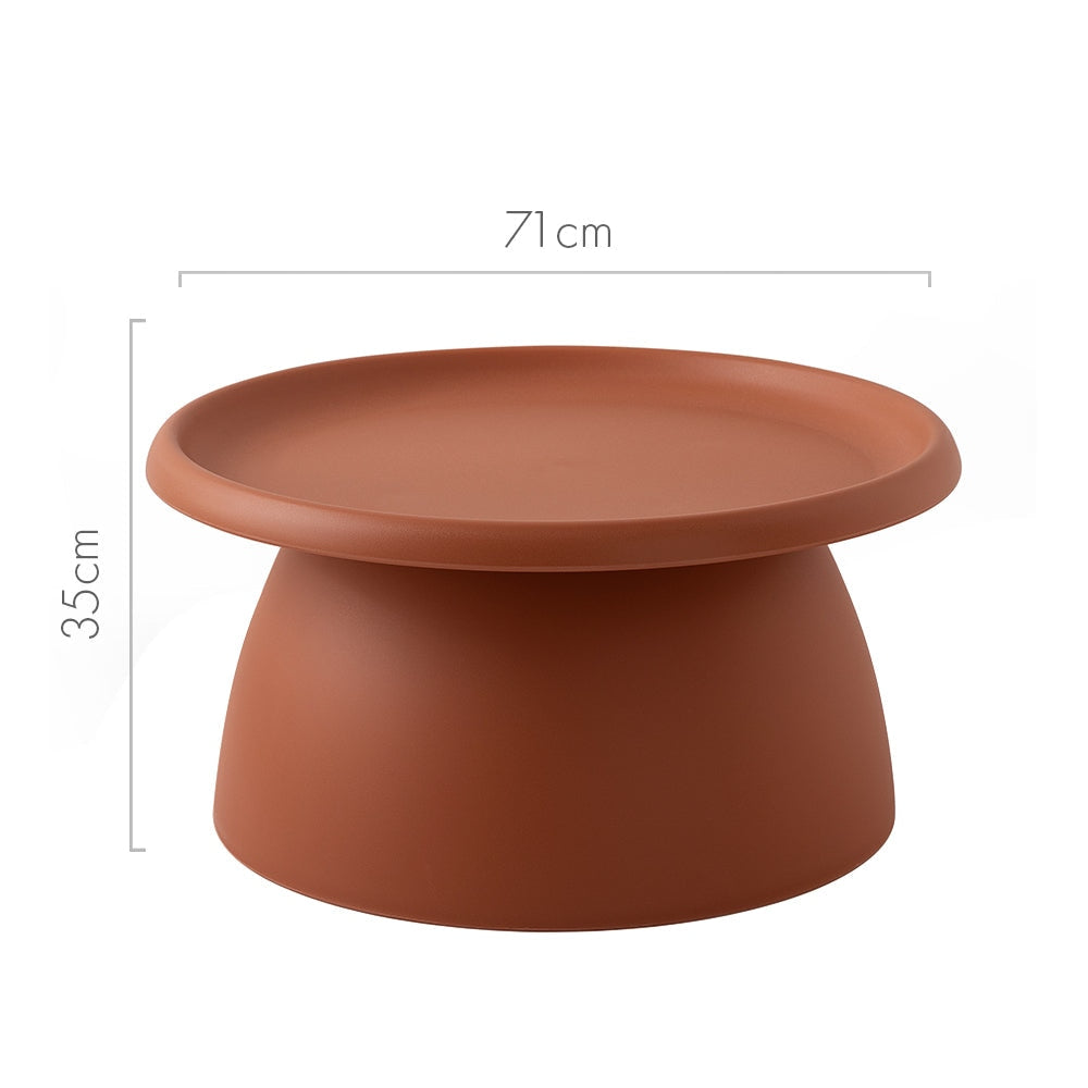 ArtissIn Coffee Table Mushroom Nordic Round Large Side 70CM Pink Fast shipping On sale