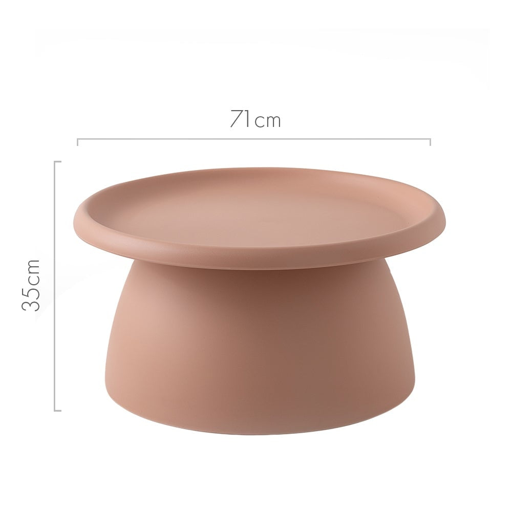 ArtissIn Coffee Table Mushroom Nordic Round Large Side 70CM Pink Fast shipping On sale