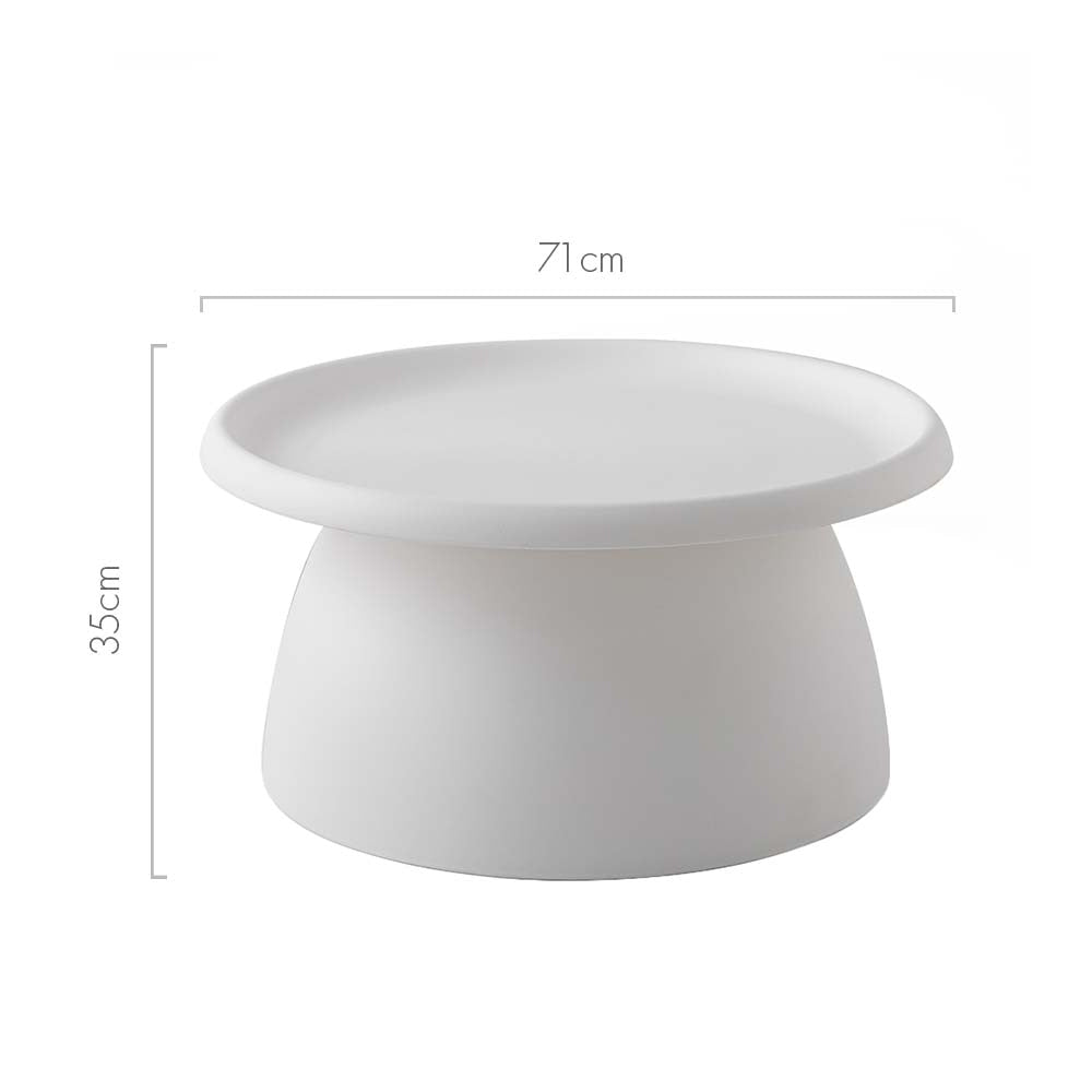 ArtissIn Coffee Table Mushroom Nordic Round Large Side 70CM White Fast shipping On sale