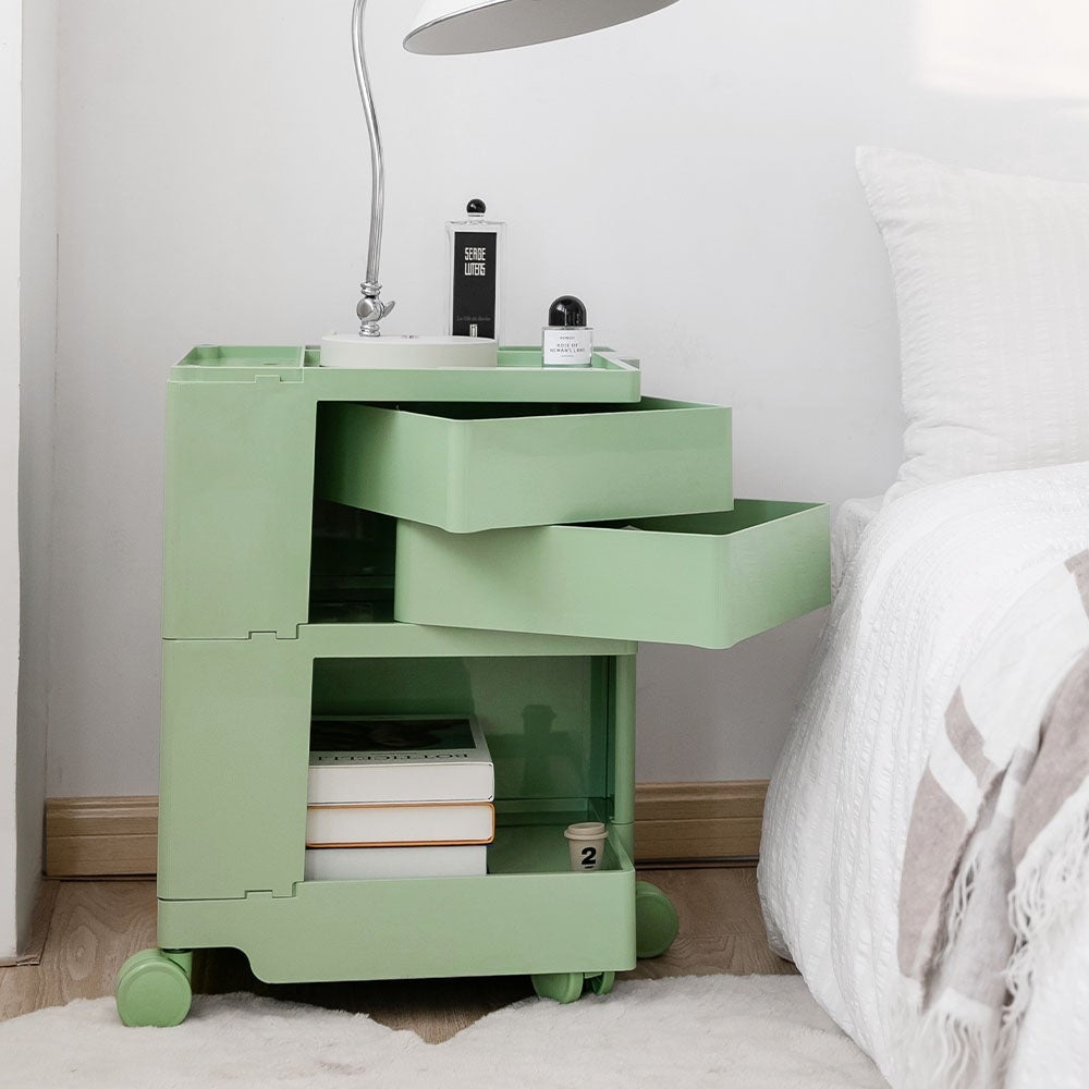 ArtissIn Replica Boby Trolley Storage 3 Tier Drawer Cart Shelf Mobile Green Bedside table Fast shipping On sale