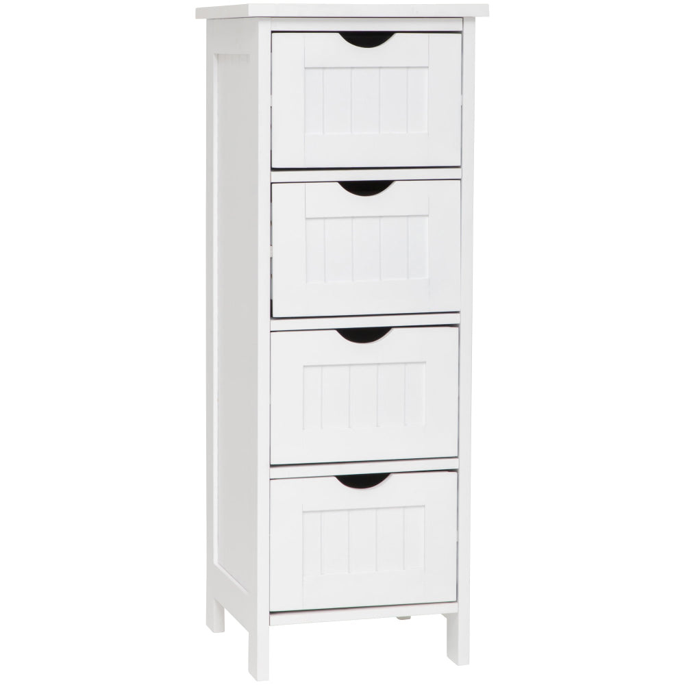 Arven 4-Drawer Multipurpose Bathroom Storage Cabinet Talboy - White Fast shipping On sale