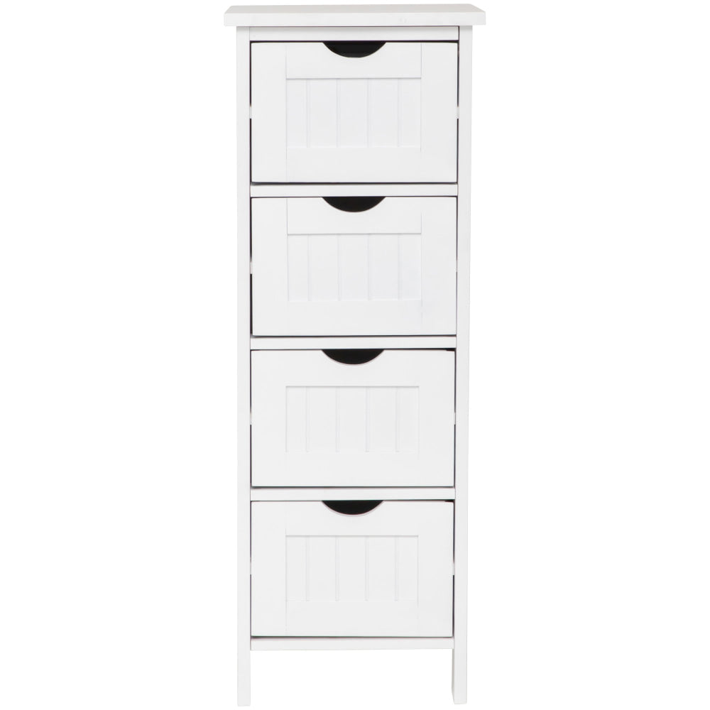 Arven 4-Drawer Multipurpose Bathroom Storage Cabinet Talboy - White Fast shipping On sale
