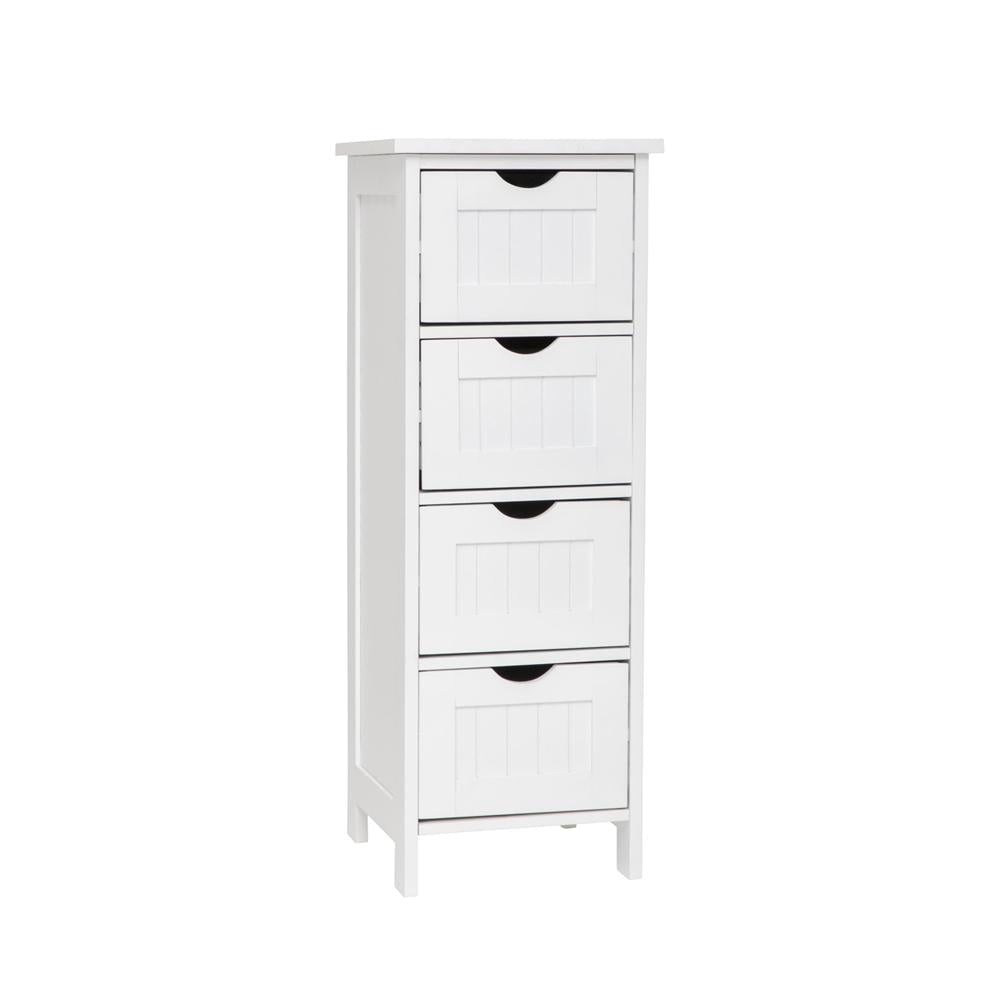 Arven 4-Drawer Multipurpose Bathroom Storage Cabinet Talboy - White Fast shipping On sale