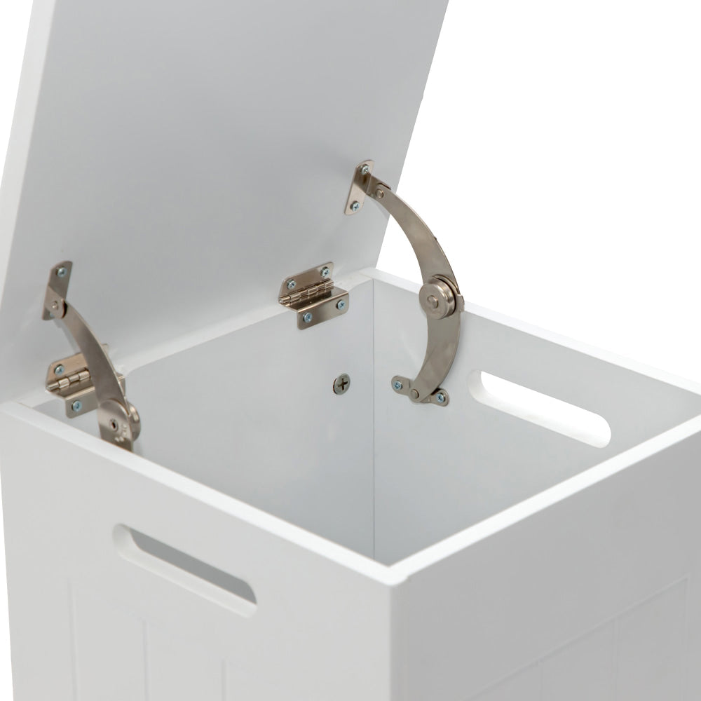 Arven Bathroom Laundry Baskets Hamper Storage Cabinet - White Hampers Fast shipping On sale