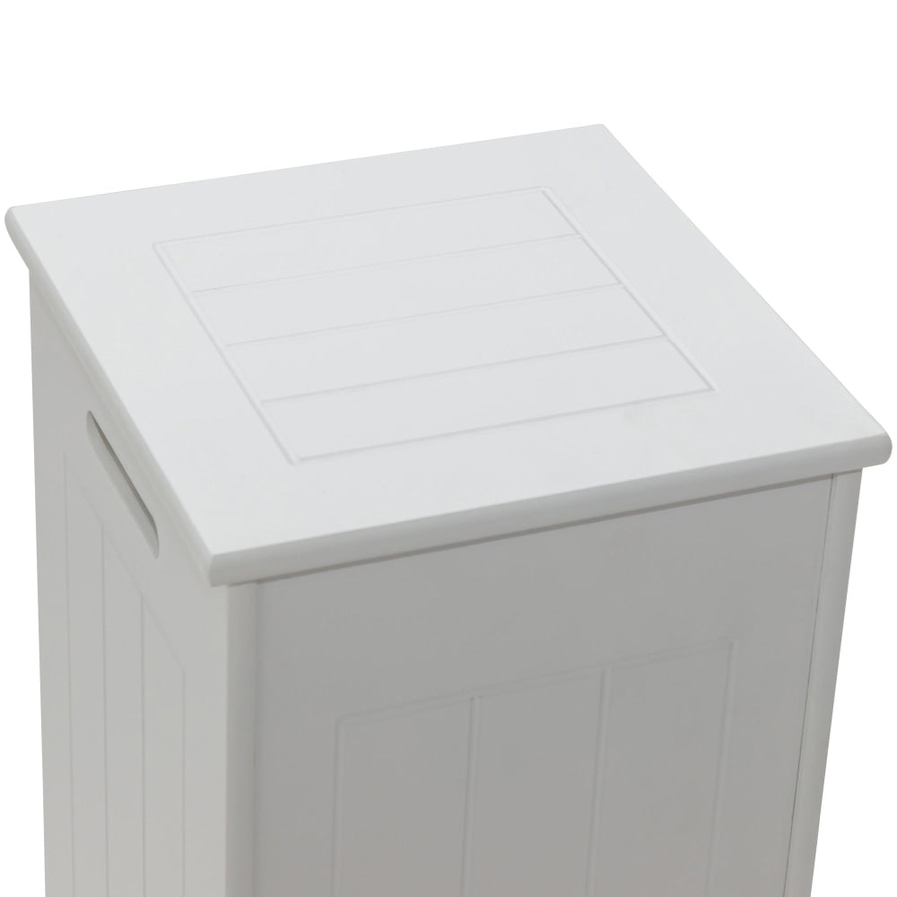 Arven Bathroom Laundry Baskets Hamper Storage Cabinet - White Hampers Fast shipping On sale
