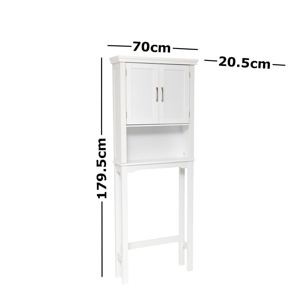 Arven Classic Style Over The Toilet High Rack Storage Cabinet - White Bathroom Fast shipping On sale