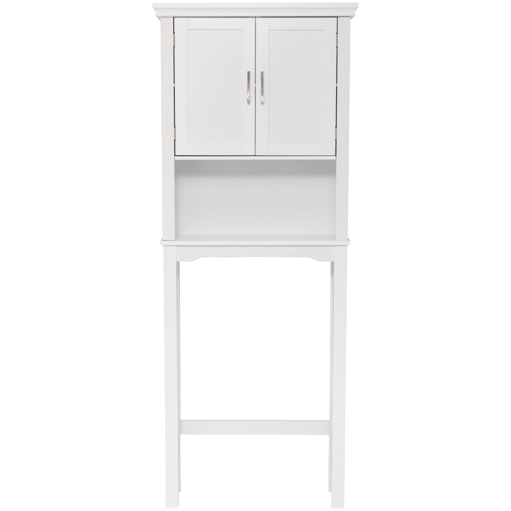 Arven Classic Style Over The Toilet High Rack Storage Cabinet - White Bathroom Fast shipping On sale