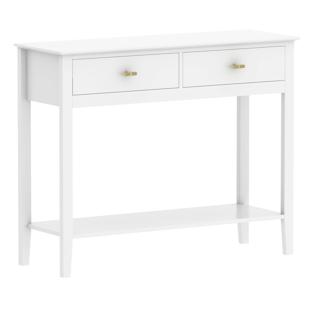 Arven Modern Wooden Hallway Console Hall Table 2-Drawers White Fast shipping On sale