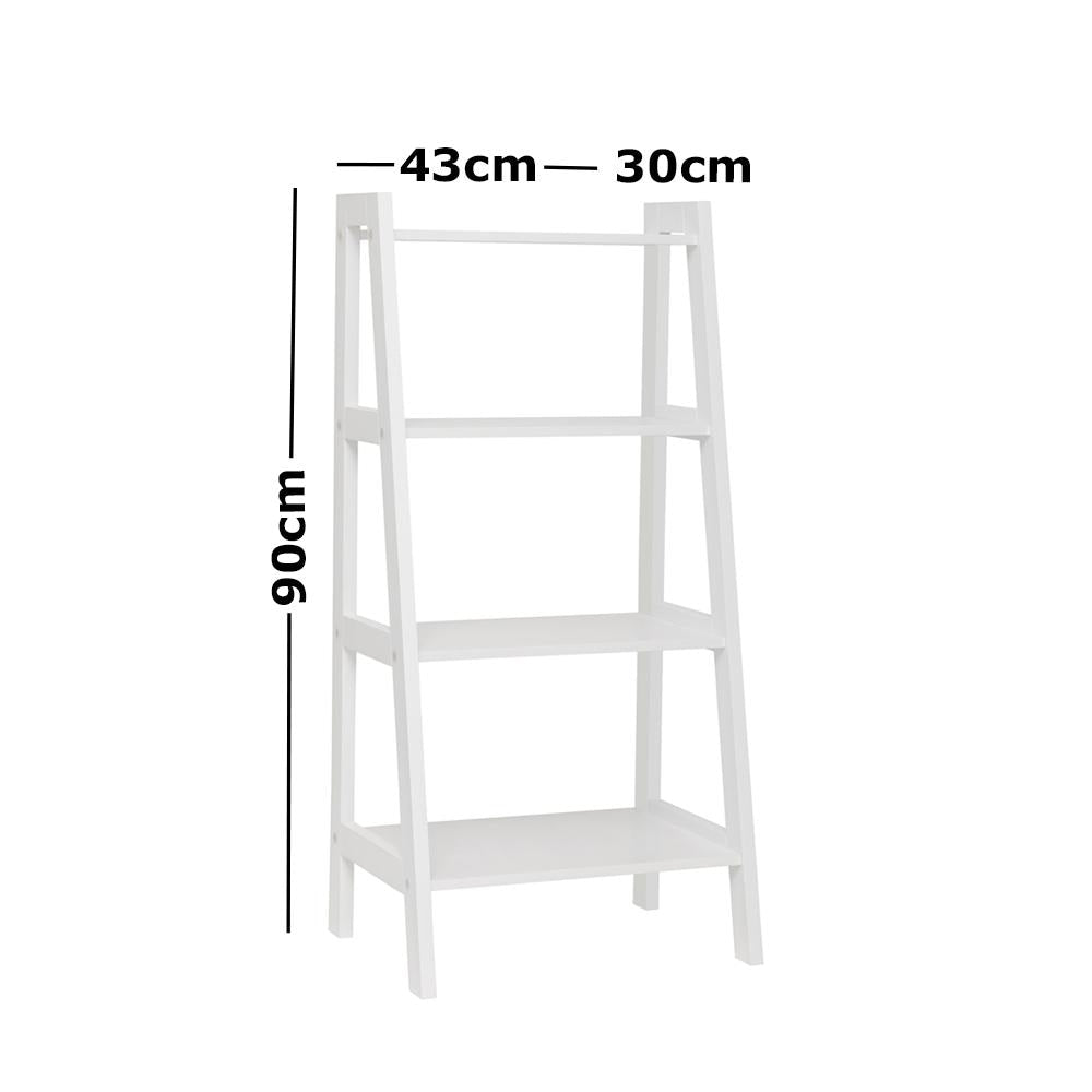 Arven Multipurpose 4-Tier Ladder Display Storage Bathroom Shelf - White Cabinet Fast shipping On sale