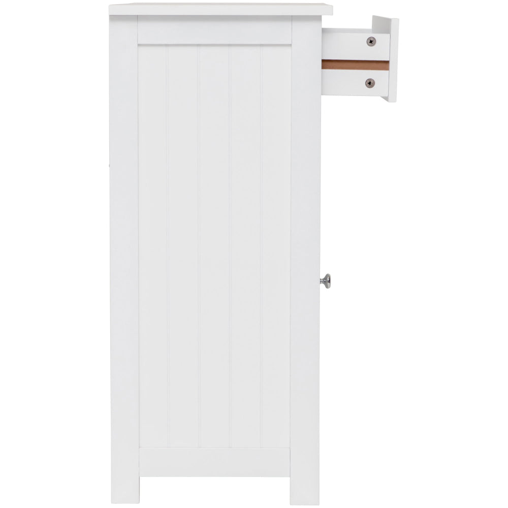 Arven Multipurpose Lowboy Low Storage Cabinet - White Bathroom Fast shipping On sale