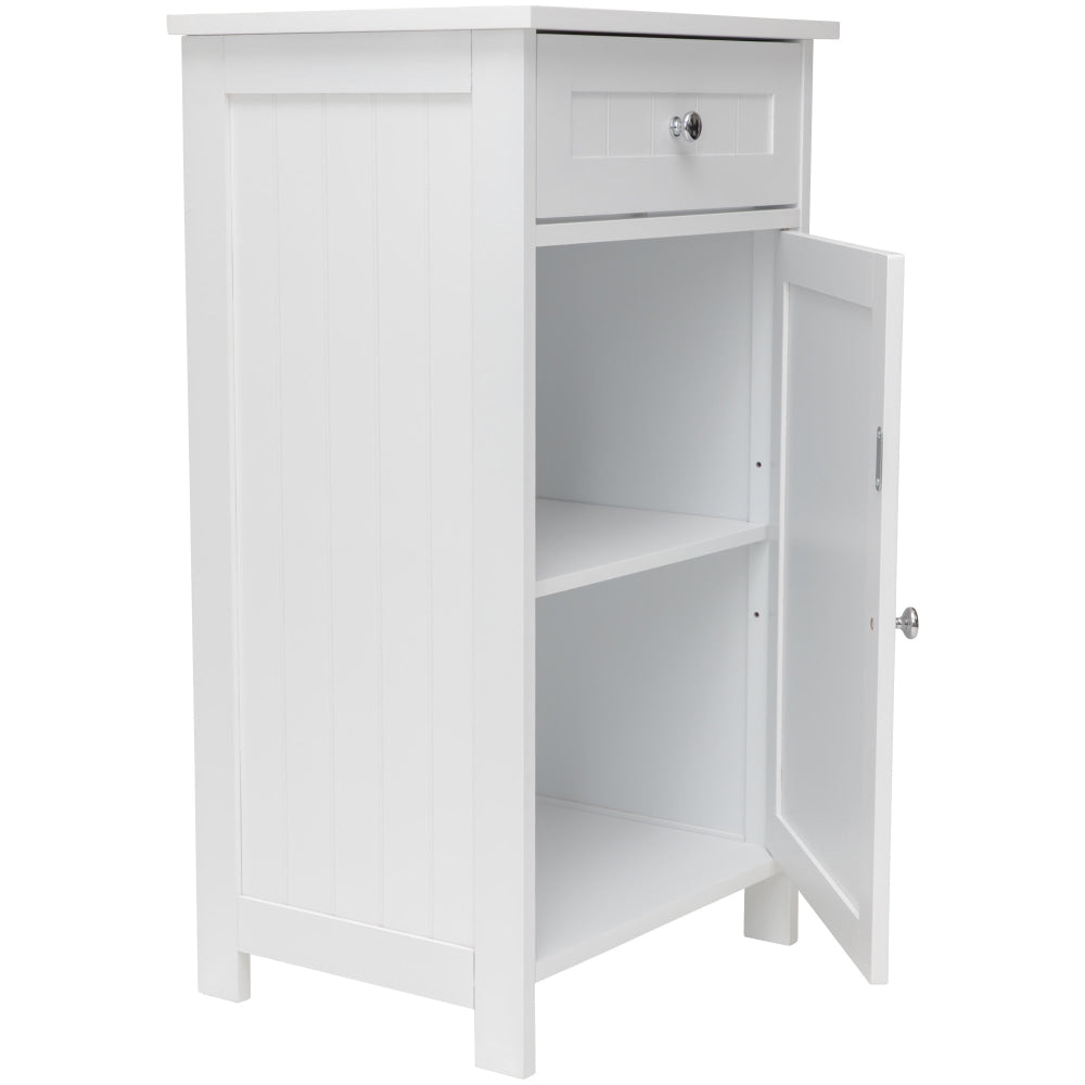 Arven Multipurpose Lowboy Low Storage Cabinet - White Bathroom Fast shipping On sale