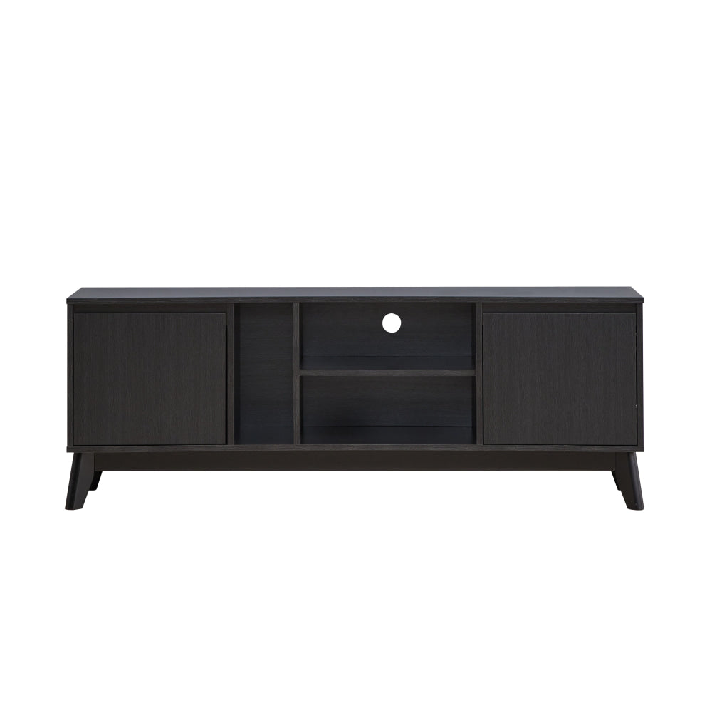 Audrew Lowline TV Stand Entertainment Unit 150cm W/ 2-Doors Black Fast shipping On sale