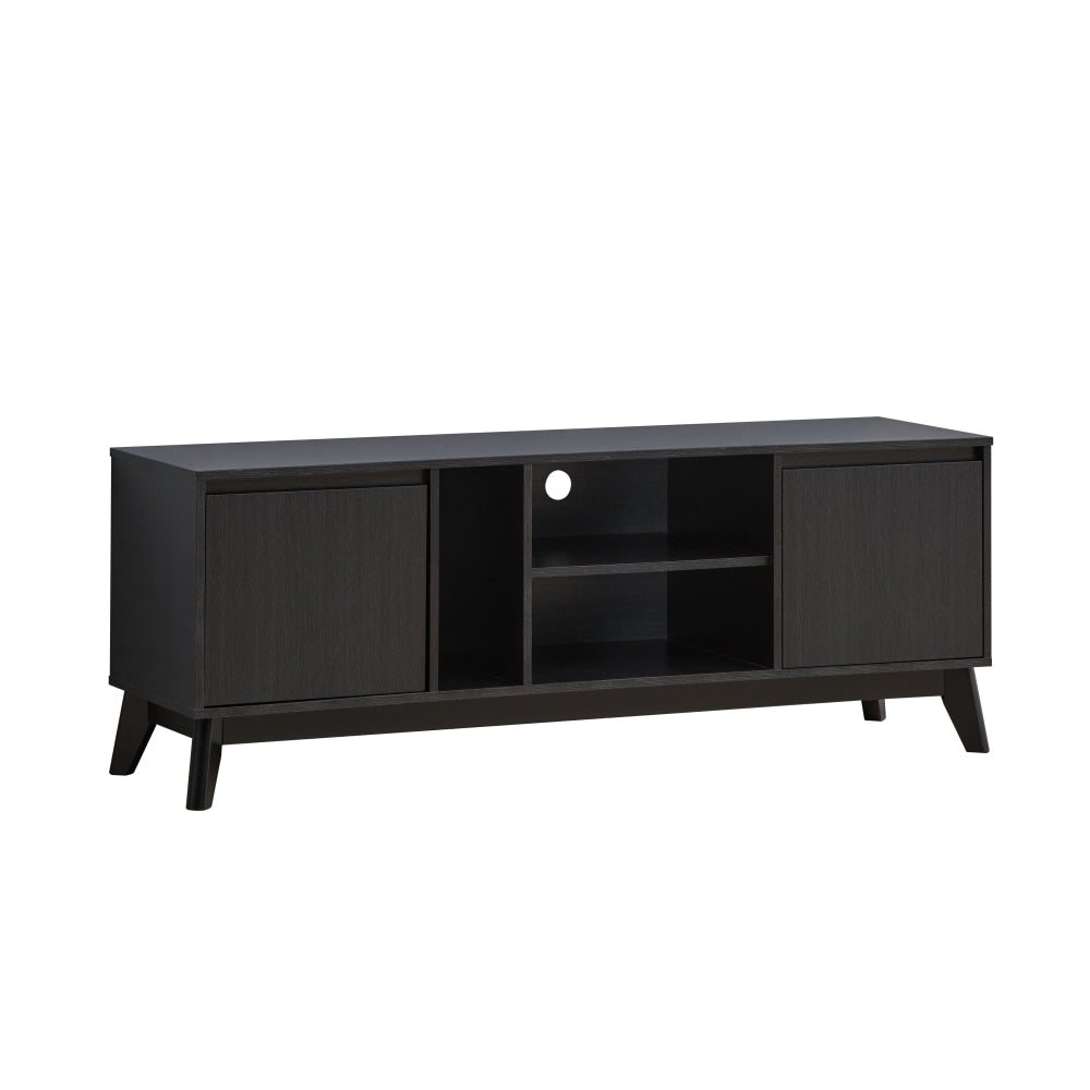 Audrew Lowline TV Stand Entertainment Unit 150cm W/ 2-Doors Black Fast shipping On sale