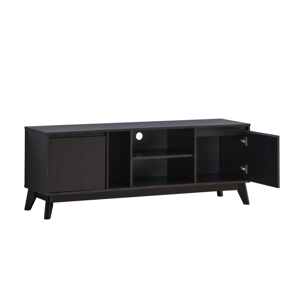 Audrew Lowline TV Stand Entertainment Unit 150cm W/ 2-Doors Black Fast shipping On sale