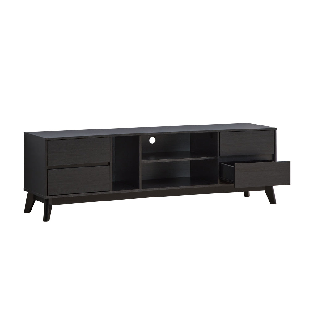 Audrew Lowline TV Stand Entertainment Unit 180cm W/ 4-Doors Walnut Fast shipping On sale