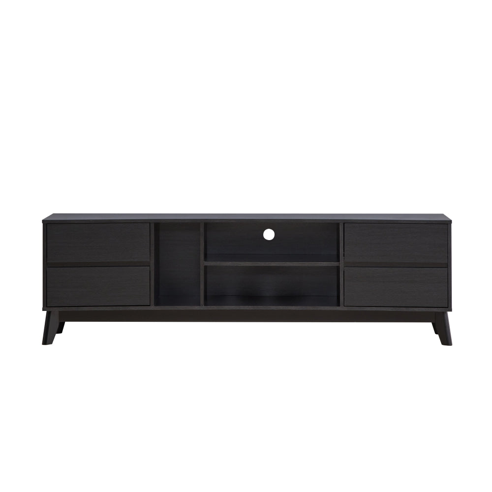 Audrew Lowline TV Stand Entertainment Unit 180cm W/ 4-Doors Walnut Fast shipping On sale