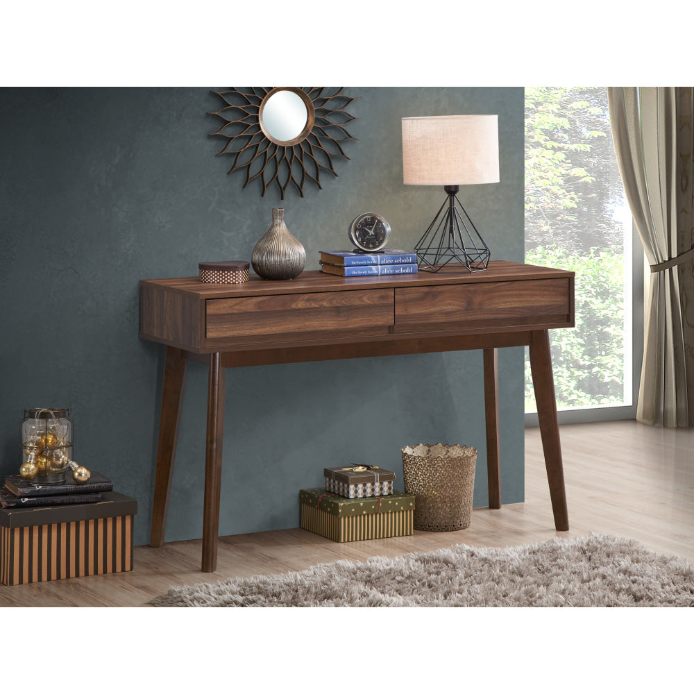 Audrey Wooden Hallway Console Hall Table W/ 2-Drawers Walnut Fast shipping On sale