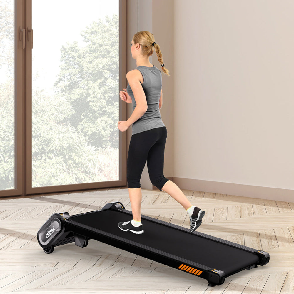 Electric Walking Pad Treadmill – Auto Incline Bluetooth App LED Display Remote Control Quiet 2.5HP Motor Shock-Absorbing 120kg Capacity