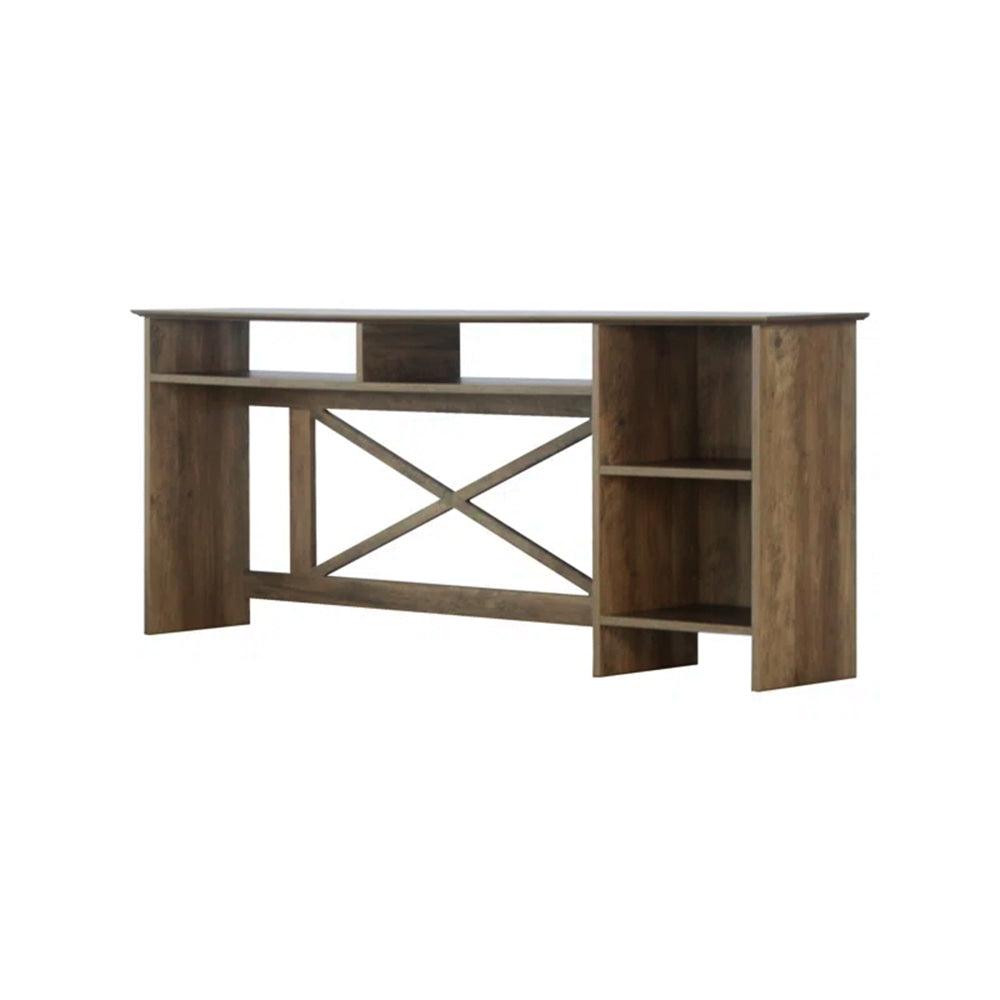 Axel Desk Hutch for L-Shape Home Office Computer Rustic Oak & accessories Fast shipping On sale