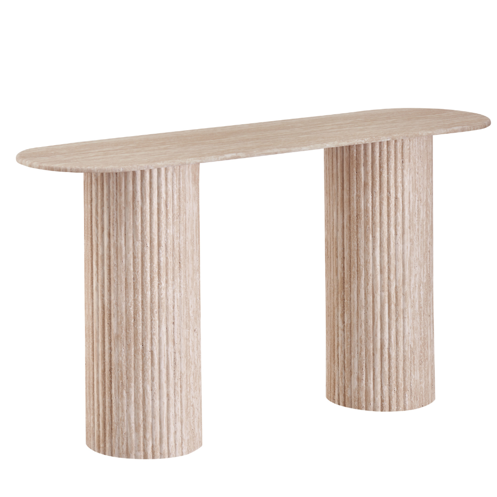 Azalea Modern Luxurious Wooden Hallway Console Hall Table Limestome Fast shipping On sale