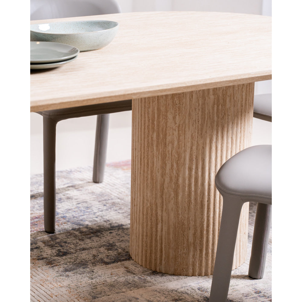 Azalea Modern Luxurious Wooden Kitchen Dining Table 200cm Limestome Fast shipping On sale