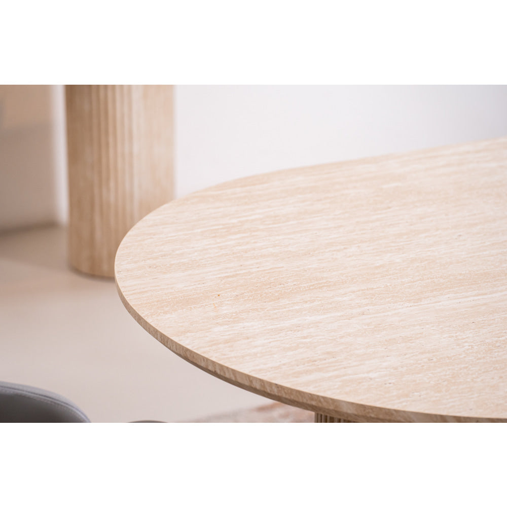 Azalea Modern Luxurious Wooden Kitchen Dining Table 200cm Limestome Fast shipping On sale